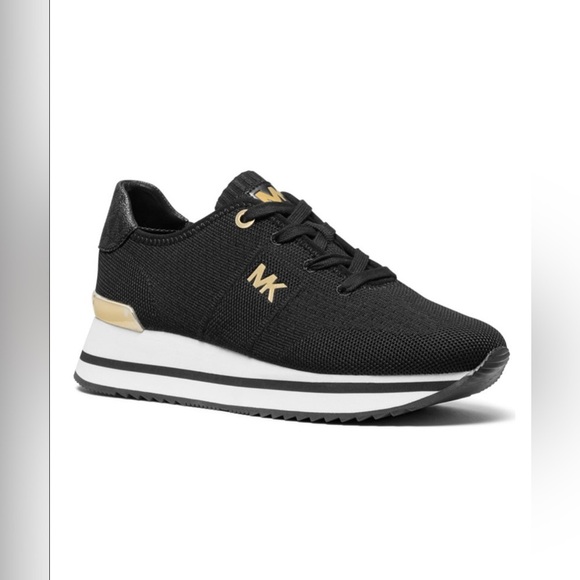 MICHAEL Michael Kors Shoes - Women's Monique Knit Trainer Lace-Up Running Sneakers